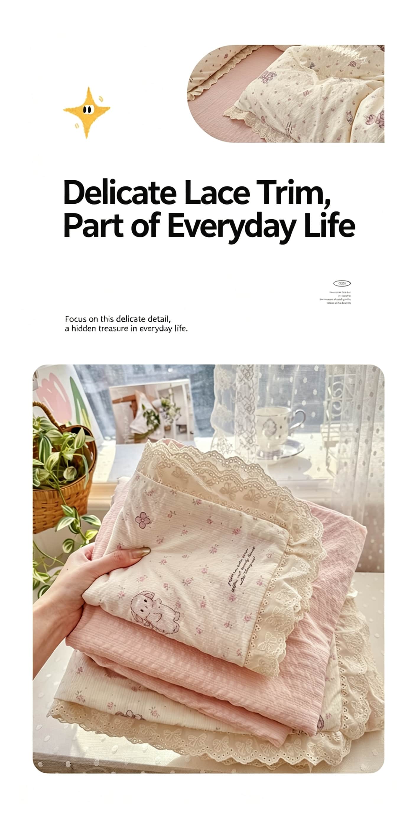 Set Sprei Bergaya Cottagecore  - Aesthetic Floral Duvet Cover ulasan dan harga