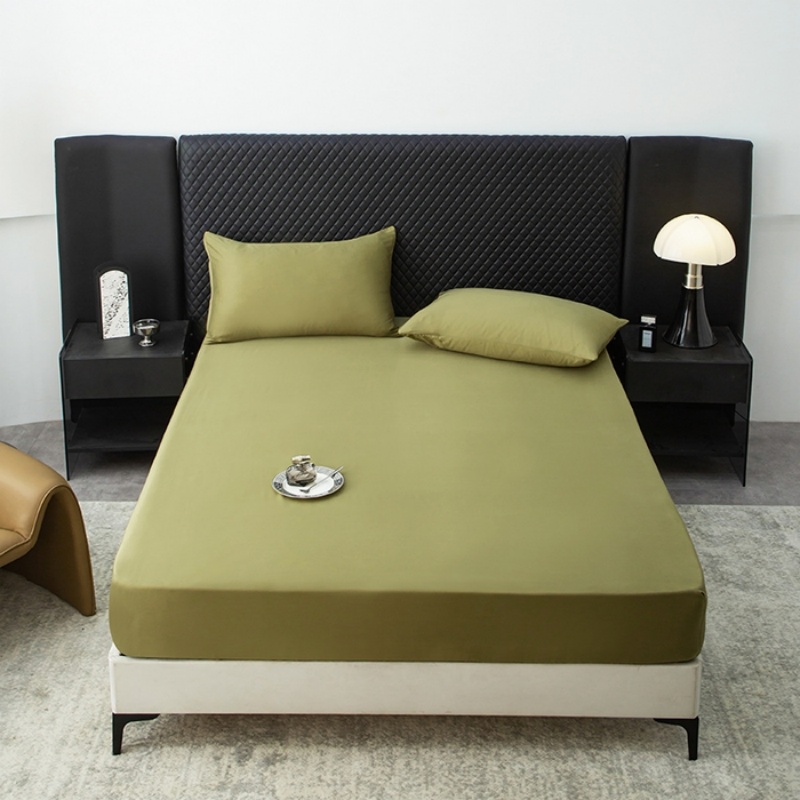 1pc Sprei Kasur Lyocell Alami  - Fitted Bed Sheets Deep Pocket ulasan dan harga