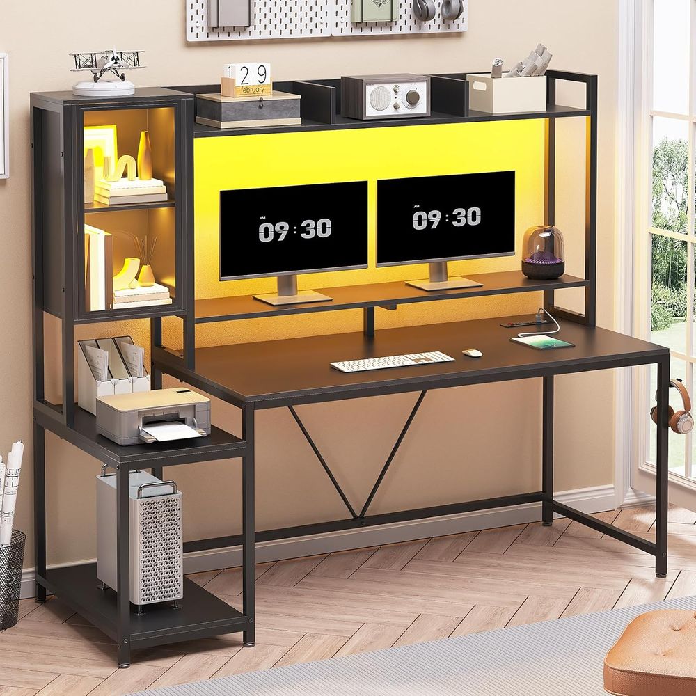 Meja Gaming 60'' dengan Penyim - Storage & Organization ulasan dan harga