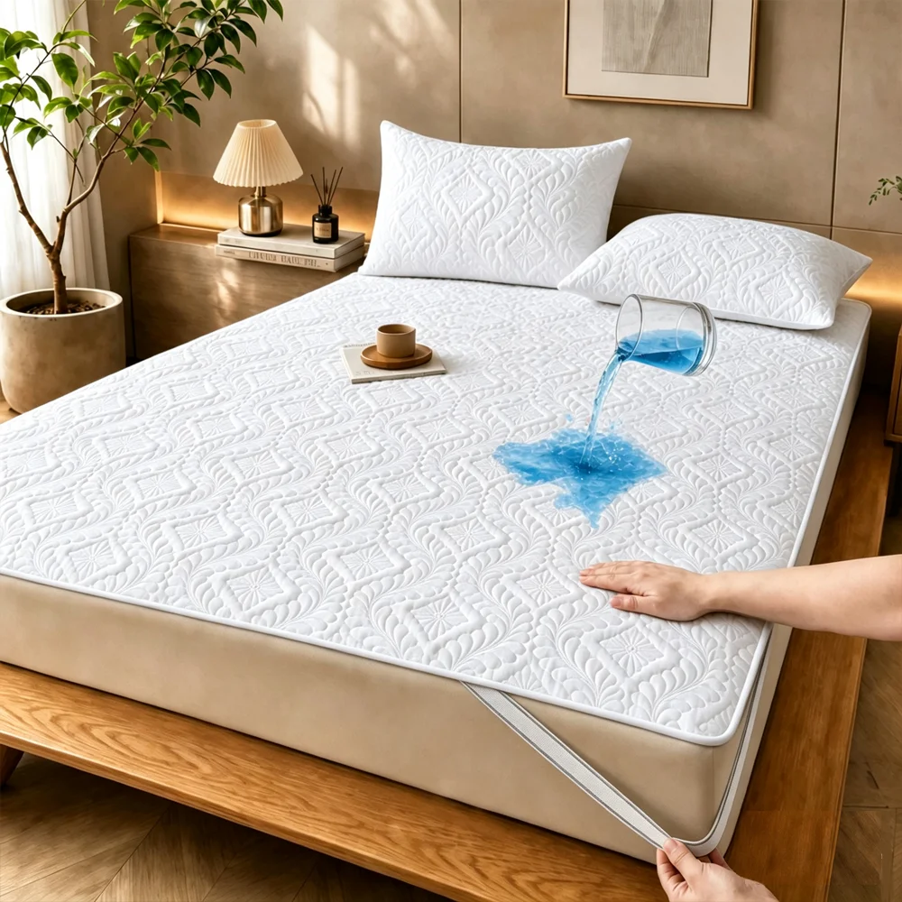 1 buah pelindung kasur elastis - Waterproof Mattress Protector Breathable ulasan dan harga