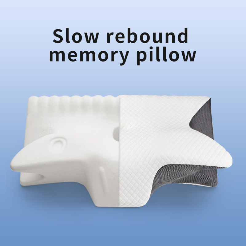 Bantal Leher Ergonomis Berbaha - Memory Foam Orthopedic Pillow Neck Pain ulasan dan harga