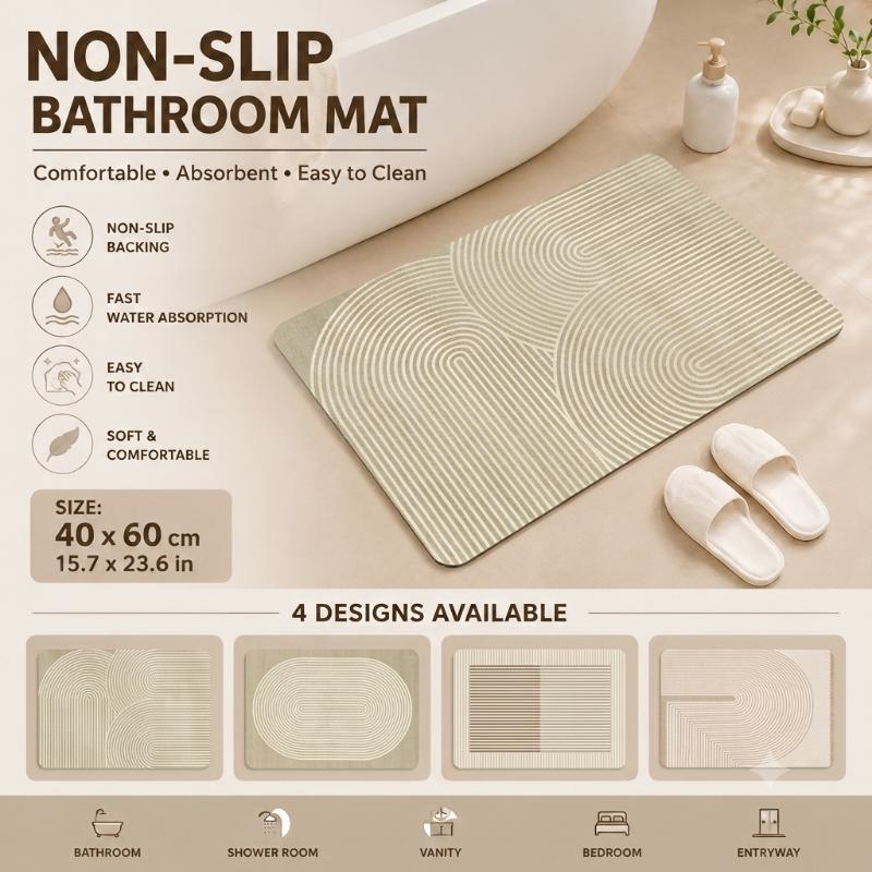 Alas Mandi Diatomite Cepat Ker - Quick Dry Diatomite Bath Mat ulasan dan harga